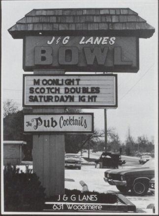 J&G Lanes (T.C. Recreation) - Old Yearbook Ad (newer photo)